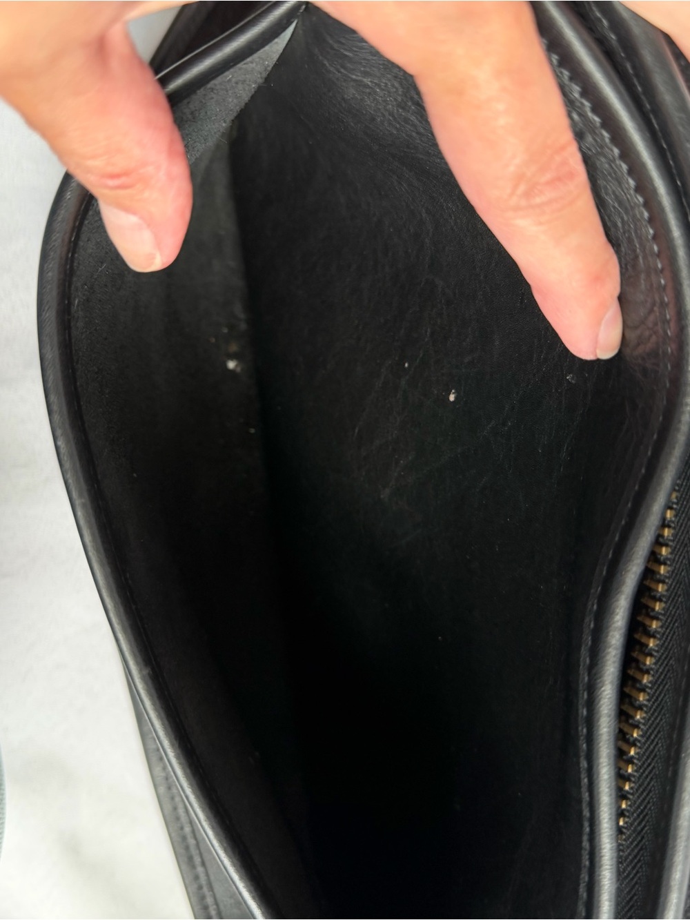 Vintage Coach Legacy Patricia 9951 Black Leather Saddle Crossbody Bag USA Era - Picture 11 of 16